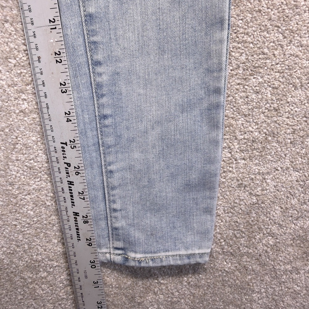 Levis Signature Super Skinny Blue Jeans Girls 18 (FITS 28‎ X 30) Distressed NEW - Picture 7 of 12